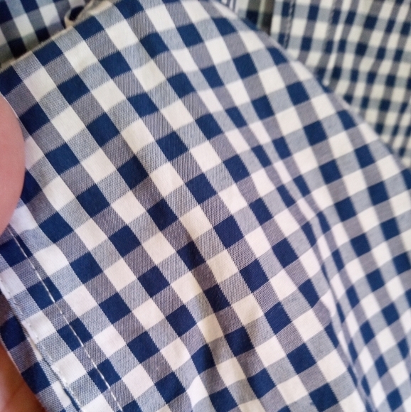 Izod check short sleeve button down shirt men size large - Picture 4 of 8